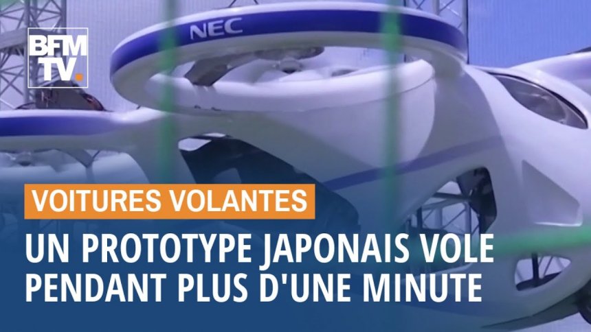 Le Japon a réussi à faire voler une voiture électrique pendant plus d&rsquo;une minute – VIDÉO