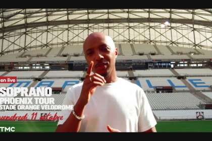 Soprano : TMC va diffuser en direct le concert du 11 octobre à Marseille