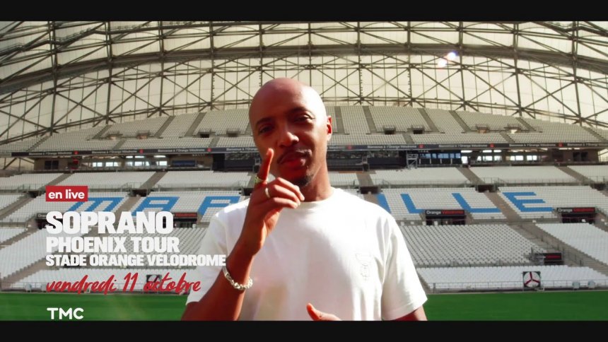 Soprano : TMC va diffuser en direct le concert du 11 octobre à Marseille