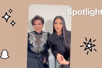 Kim Kardashian West et Kris Jenner font équipe avec Snapchat pour répandre la gentillesse sur Spotlight