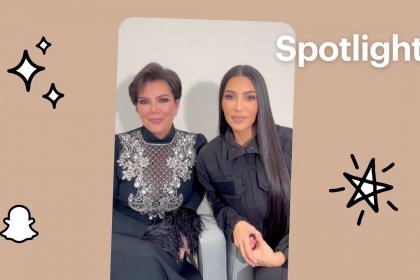 Kim Kardashian West et Kris Jenner font équipe avec Snapchat pour répandre la gentillesse sur Spotlight