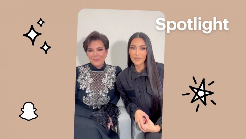 Kim Kardashian West et Kris Jenner font équipe avec Snapchat pour répandre la gentillesse sur Spotlight