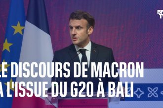 VIDEO Le discours d&rsquo;Emmanuel Macron à l&rsquo;issue du G20 à Bali