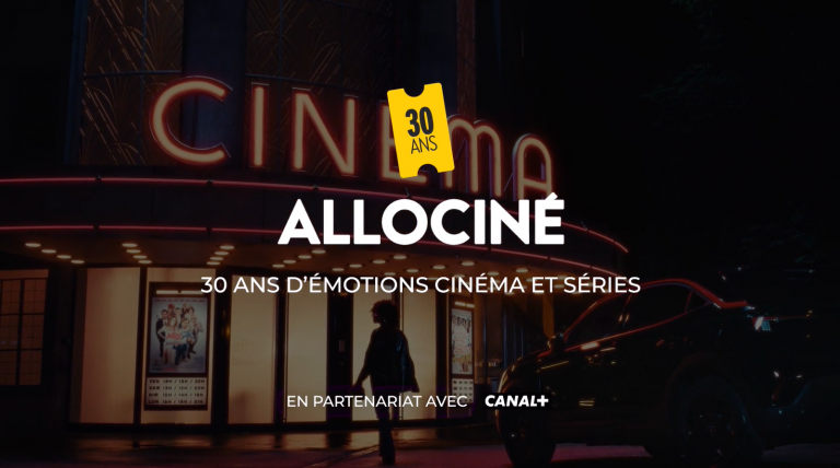 AlloCiné à 30 ans : spot publicitaire, plateforme éditoriale et collaboration avec CANAL+