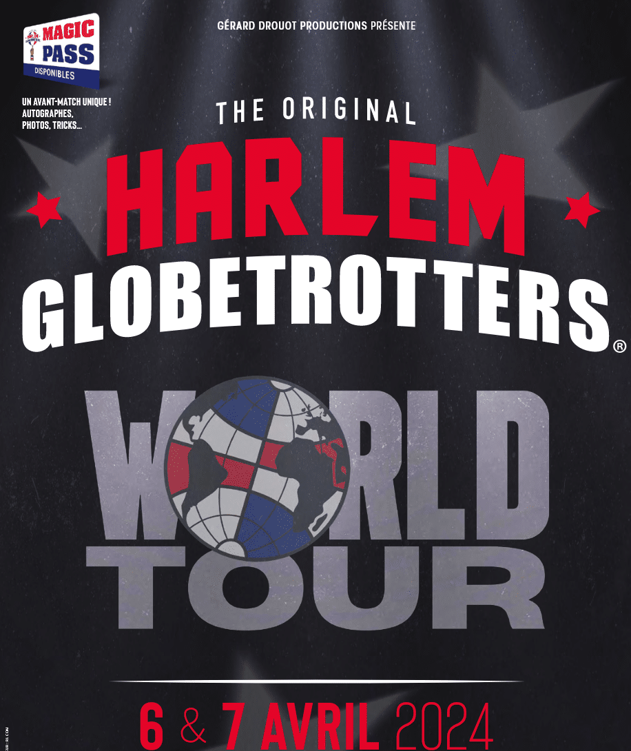 Les Harlem Globetrotters sont de retour les 6 & 7 avril 2024 à l'Accor Arena de Paris