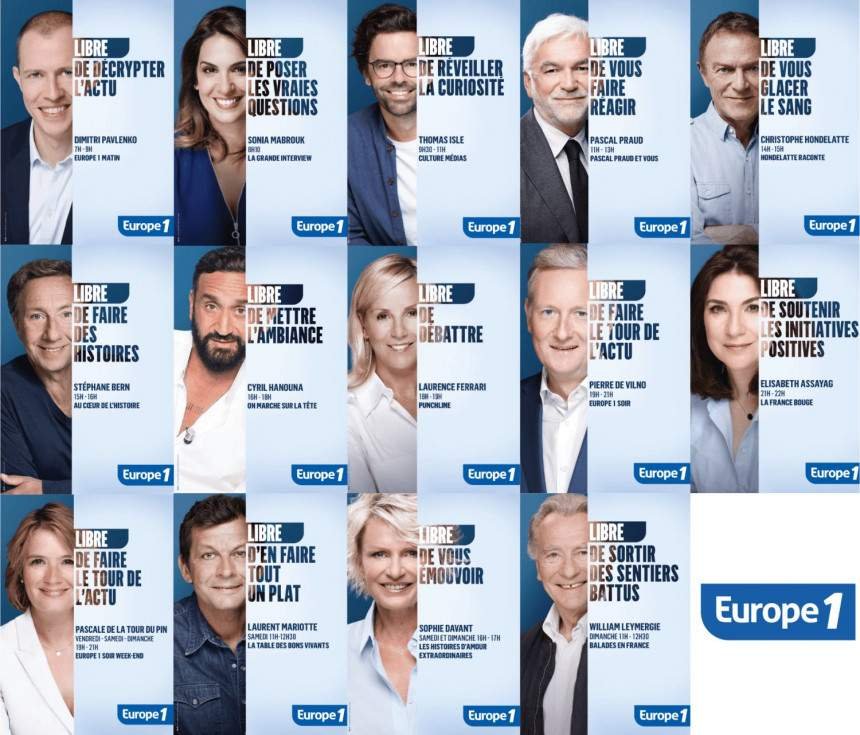 La nouvelle campagne d&rsquo;Europe 1 : un hymne à la liberté d&rsquo;expression