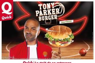 Quick : lancement du Tony Parker Burger Bœuf Ranch, voici le prix de cette nouveauté