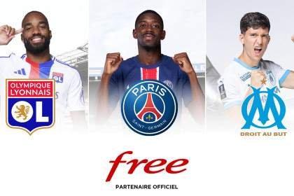 Free s&rsquo;associe à trois clubs emblématiques de la Ligue 1 et enrichit son offre Free FOOT