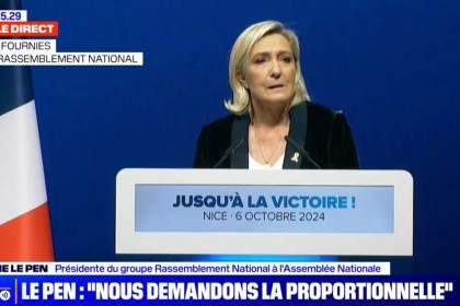 Marine Le Pen estime que « la macronie » a « ruiné la France et menti aux Français »