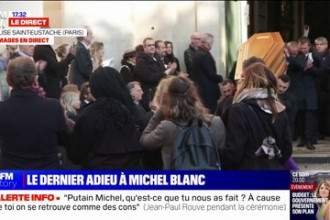 VIDÉO. Obsèques de Michel Blanc : le cercueil quitte l&rsquo;église Saint-Eustache sous les applaudissements