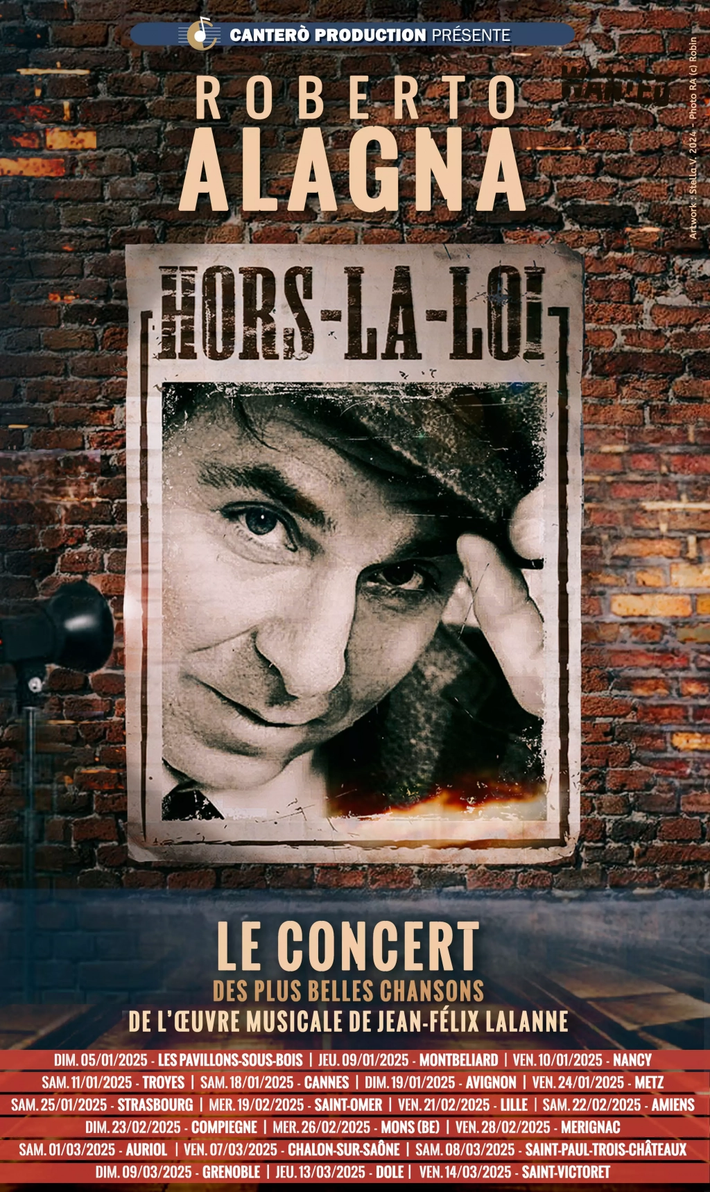 Roberto Alagna en tournée : « Hors-La-Loi » enflamme la France en 2025