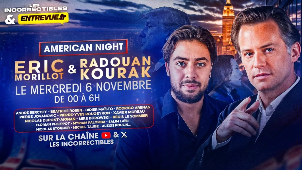 Élection américaine Trum vs Harris : Eric Morillot et Radouan Kourak animeront une grande émission en direct à partir de minuit avec de nombreux intervenants