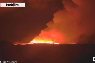 Islande: nouvelle éruption volcanique sur la péninsule de Reykjanes