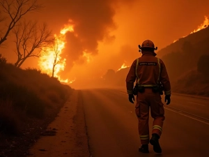 Un violent incendie ravage la ville de Malibu près de Los Angeles