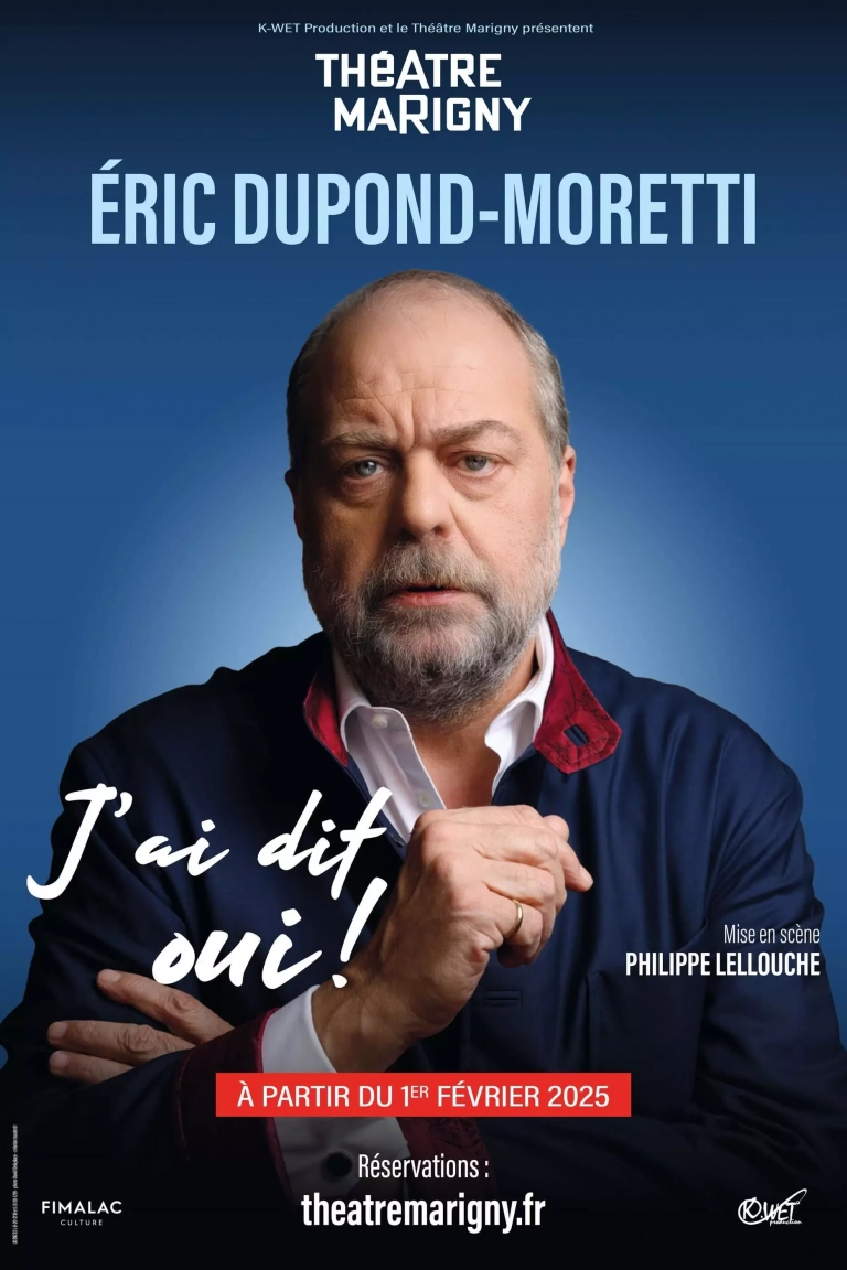 Éric Dupond-Moretti au théâtre en 2025 : de la Chancellerie aux planches