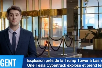 Explosion d&rsquo;un Tesla Cybertruck près de la Trump Tower à Las Vegas