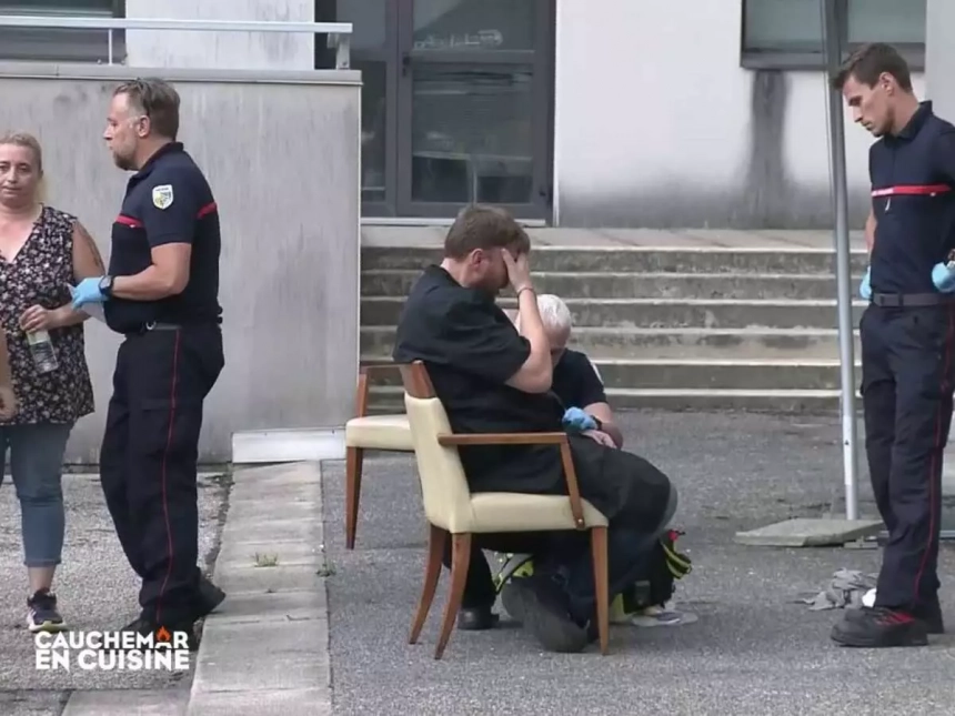 Cauchemar en cuisine : M6 diffuse une séquence lors d&rsquo;un malaise pendant le tournage  avec le chef Julien