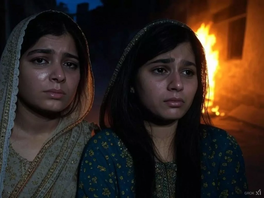 Deux sœurs pakistanaises brûlent vif leur père accusé de viols répétés Deux sœurs pakistanaises brûlent vif leur père accusé de viols répétés