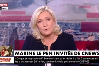 Indignation autour d&rsquo;une photo de Marine Le Pen publiée par Paris Match