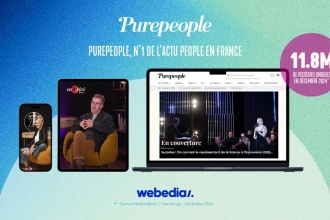 Purepeople bat un record d’audience avec 11,8 millions de visiteurs uniques en décembre 2024