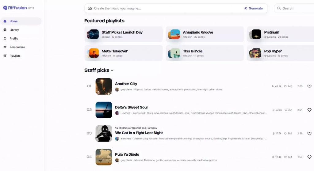 Découvrez Riffusion : L’IA Révolutionnaire pour créer de la musique après Suno et Udio