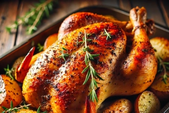 Poulet rôti au four : la recette inratable pour une peau croustillante et une chair fondante