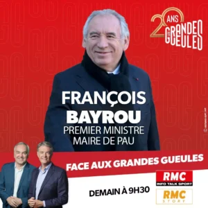 François Bayrou invité des Grandes Gueules à Pau : un Premier ministre sous pression