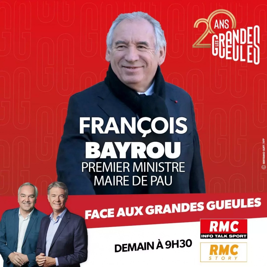François Bayrou invité des Grandes Gueules à Pau : un Premier ministre sous pression
