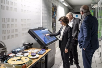 Ina : rachida dati visite le pôle image et son de l’est parisien INA : Rachida Dati visite le Pôle Image et Son de l’Est Parisien