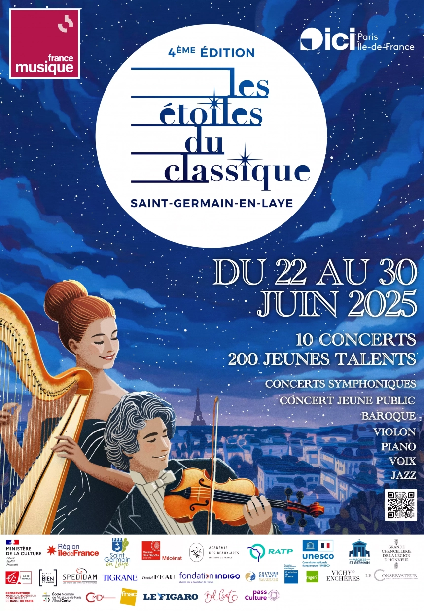 Les étoiles du classique : le festival tremplin des jeunes talents 4ᵉ édition – du 22 au 30 juin 2025 à saint-germain-en-laye Les Étoiles du Classique : Le Festival Tremplin des Jeunes Talents 4ᵉ édition – Du 22 au 30 juin 2025 à Saint-Germain-en-Laye