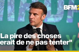 VIDÉO – Emmanuel Macron échange avec les jeunes talents de Madagascar