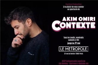 Akim Omiri au Théâtre Le Métropole : un stand-up engagé et mordant