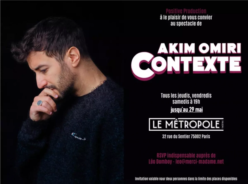 Akim omiri au théâtre le métropole : un stand-up engagé et mordant Akim Omiri au Théâtre Le Métropole : un stand-up engagé et mordant