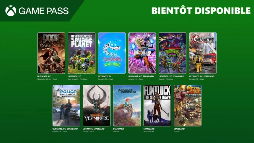 Prochainement dans le Game Pass : DOOM: The Dark Ages, Dragon Ball Xenoverse 2, Revenge of the Savage Planet…