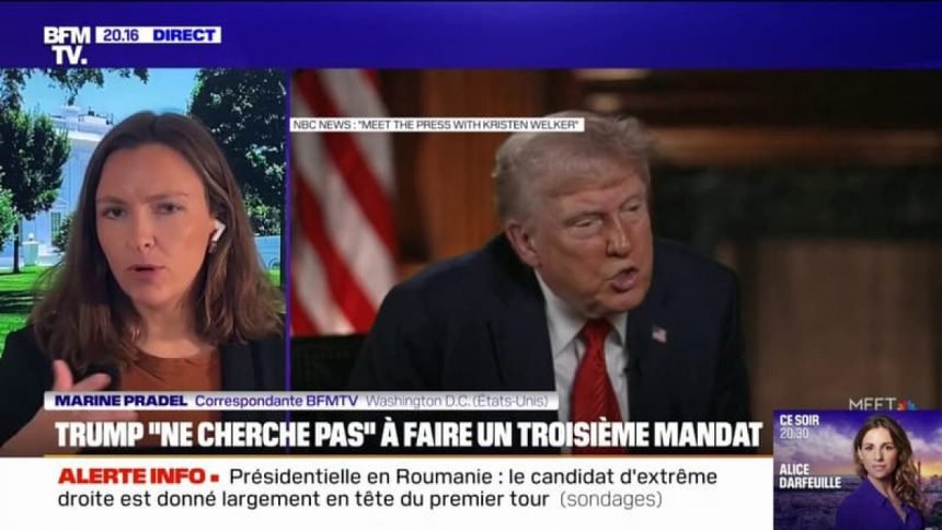 Donald Trump affirme ne pas vouloir briguer un troisième mandat à la Maison Blanche