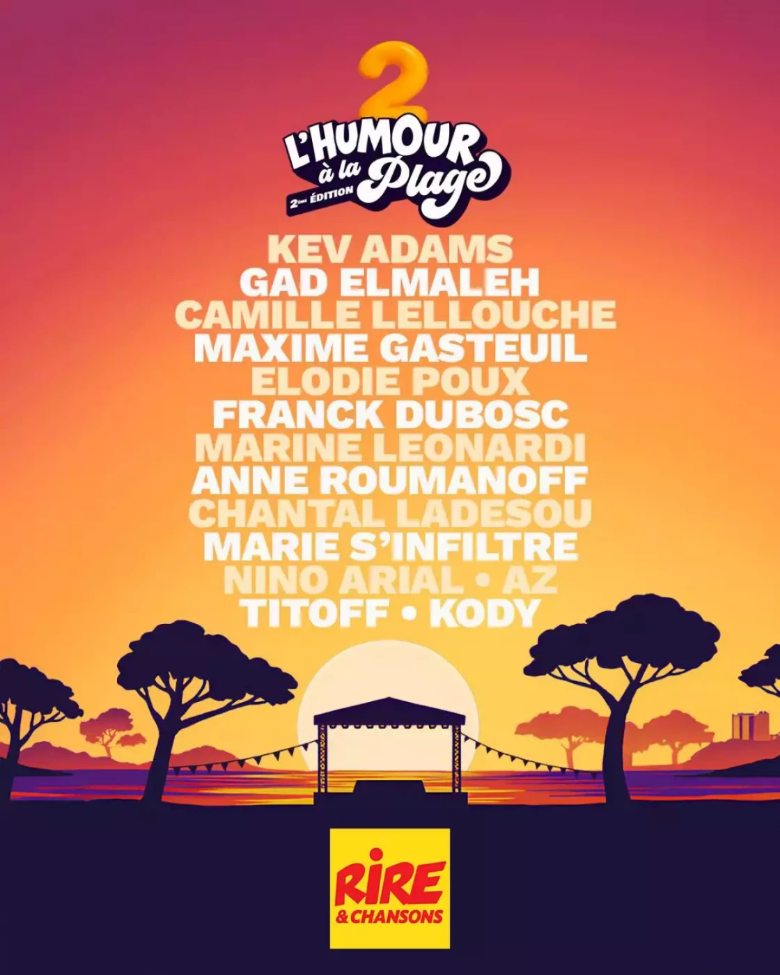 Rire & Chansons partenaire du festival « L’Humour à la plage » 2025