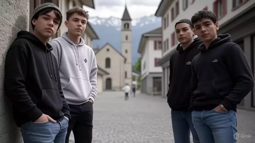 De jeunes délinquants en fuite terrorisent un village suisse De jeunes délinquants en fuite terrorisent un village suisse