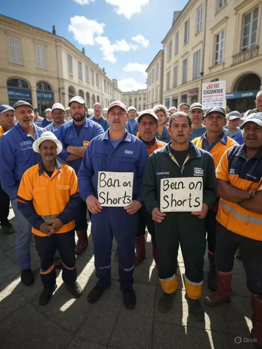 Grève des éboueurs à Niort : la révolte du short interdit par forte chaleur