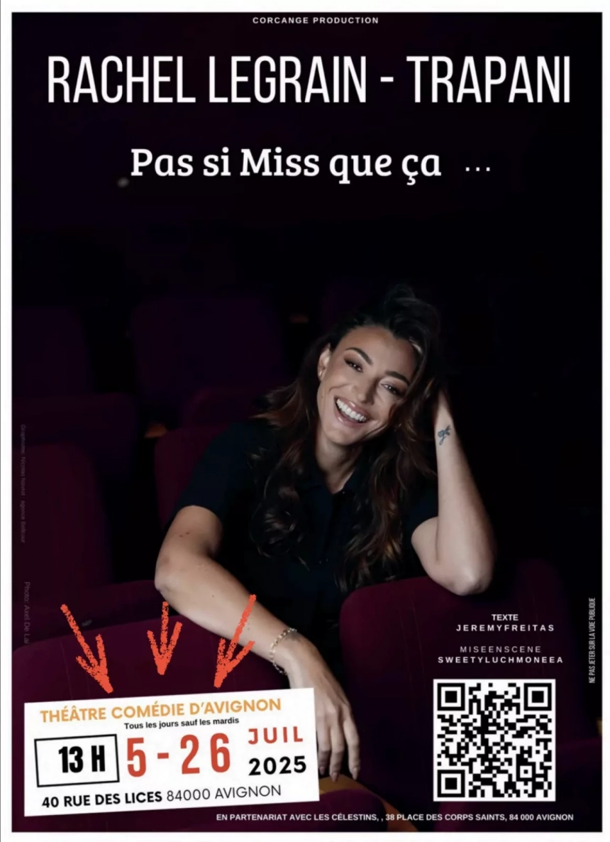 Rachel legrain-trapani se lance dans le spectacle vivant avec son premier one-woman show Rachel Legrain-Trapani se lance dans le spectacle vivant avec son premier one-woman show