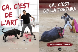 Richard Orlinski lance une campagne anti-corrida mobile à Nîmes avec PETA
