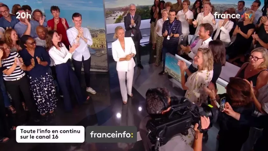 Anne-Sophie Lapix tire sa révérence du 20h : son époux s&rsquo;en mêle