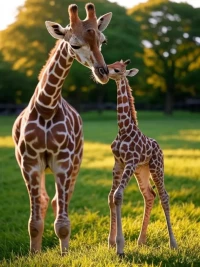 Girafe du Bioparc de Doué-en-Anjou : naissance exceptionnelle devant les visiteurs