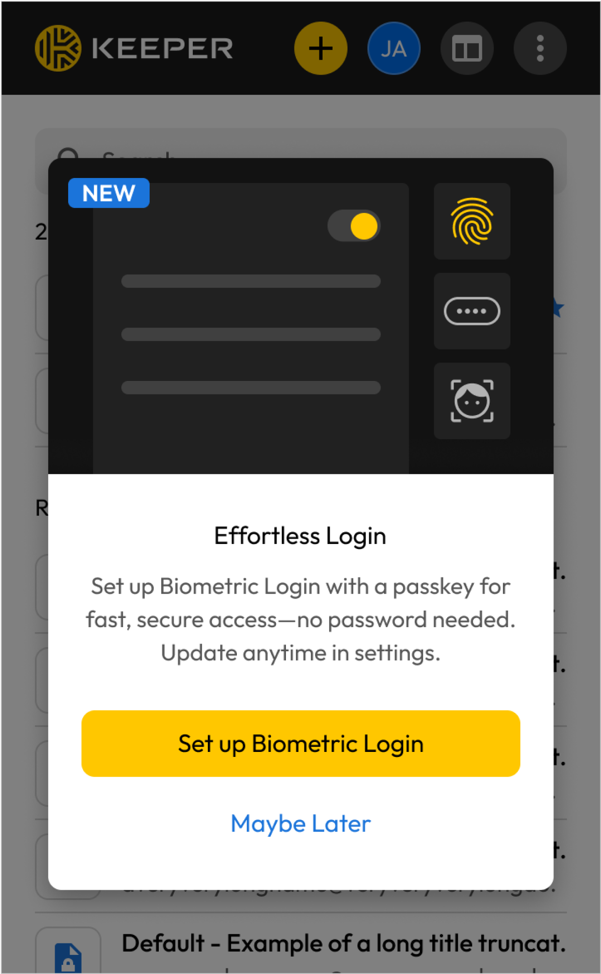 Keeper Security révolutionne l’accès aux gestionnaires avec sa technologie biométrique FIDO2