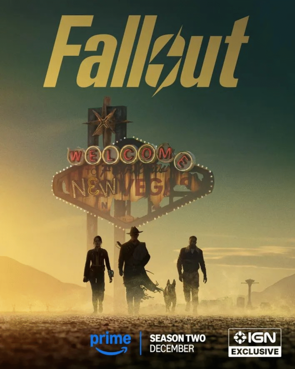 La première affiche de « Fallout » saison 2 dévoile New Vegas à l’approche de décembre sur Prime Video