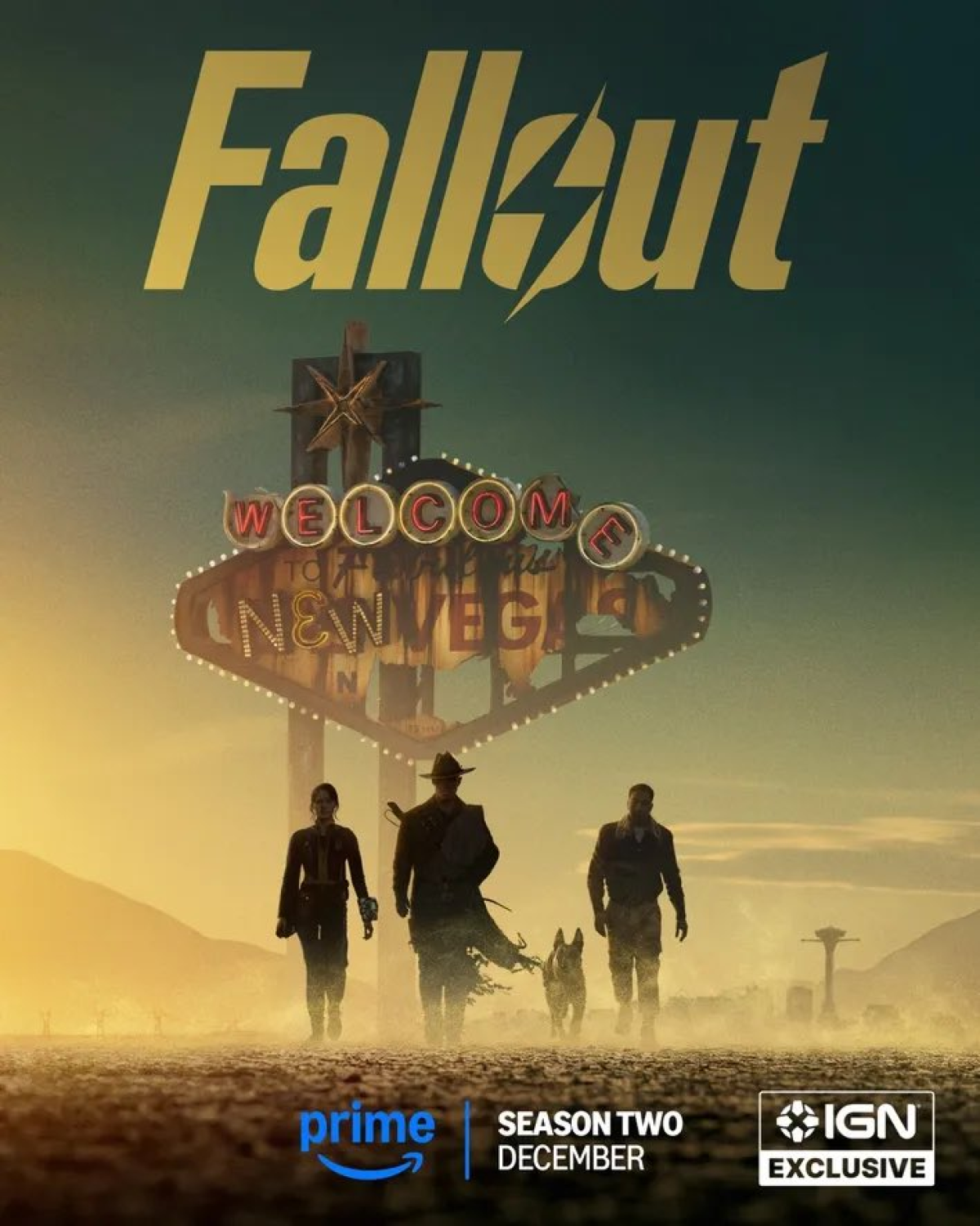 La première affiche de « Fallout » saison 2 dévoile New Vegas à l’approche de décembre sur Prime Video