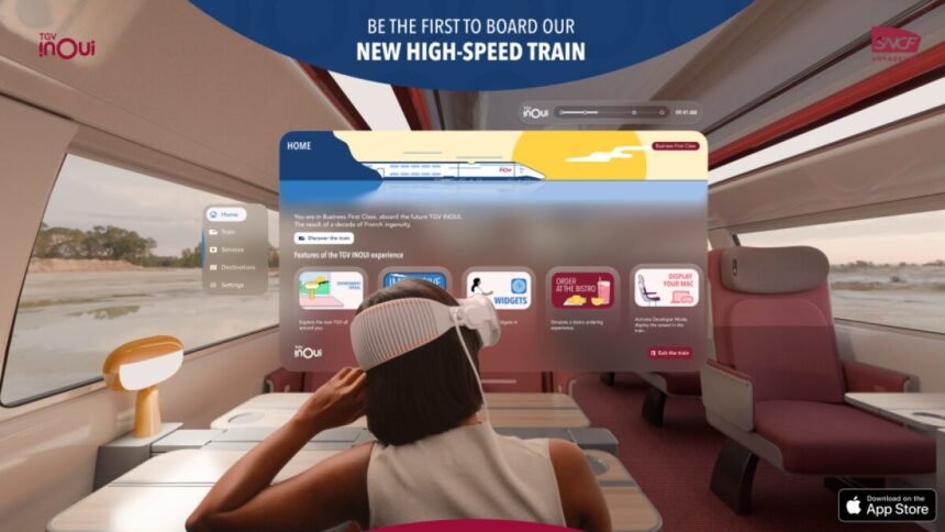 SNCF propose une visite virtuelle du futur TGV INOUI sur Apple Vision Pro
