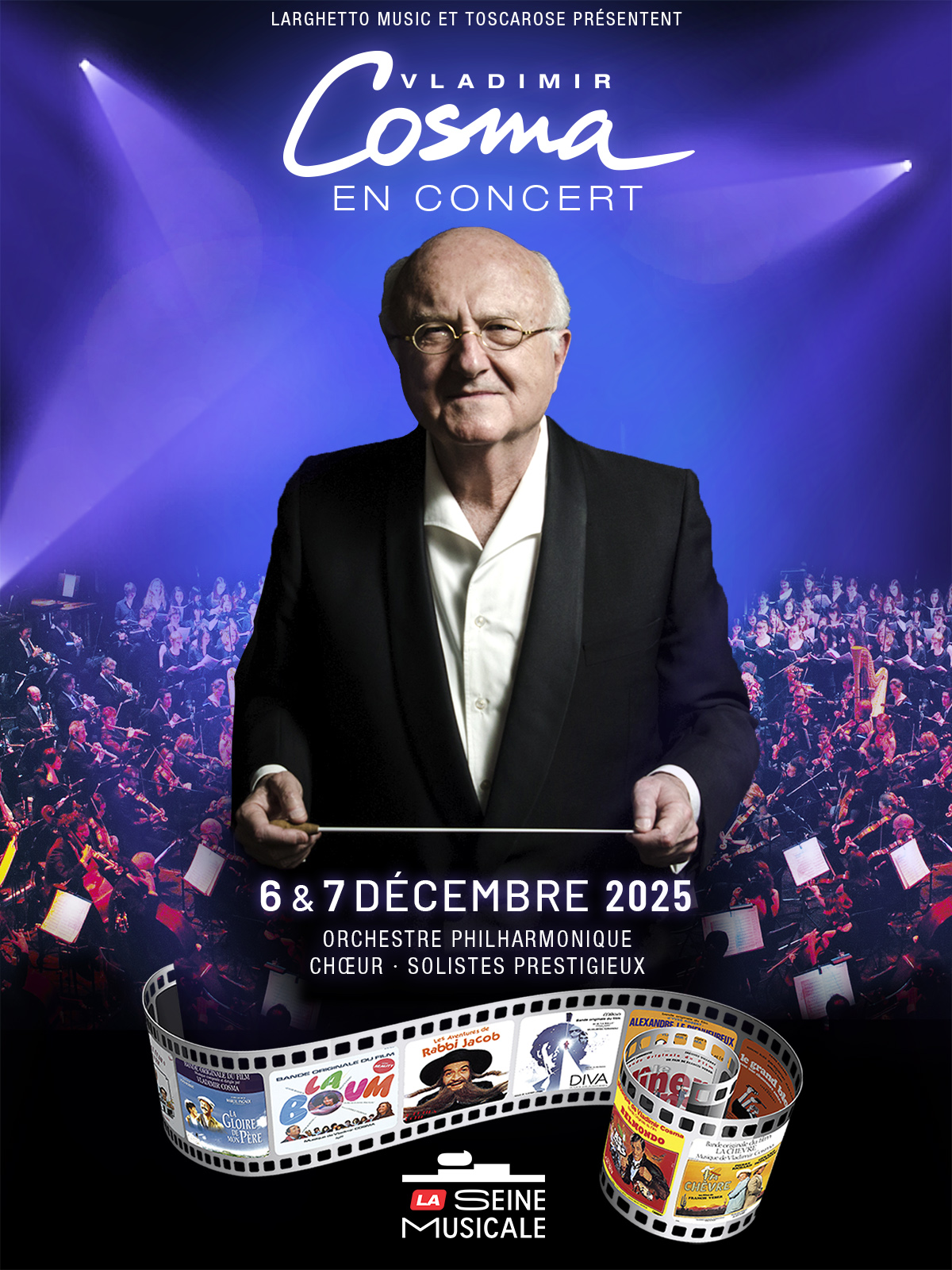 La Seine Musicale : Vladimir Cosma dirigera 120 musiciens en deux concerts événements à La Seine Musicale