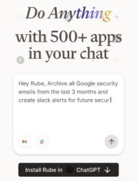 ChatGPT se dote de capacités d&rsquo;automatisation grâce à l&rsquo;intégration de Rube.app