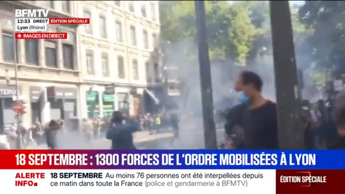 EN DIRECT – mobilisation du 18 septembre, des casseurs dans le cortège à Paris
