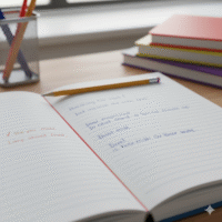 Pourquoi les cahiers scolaires ont-ils des marges rouges sur les côtés ?